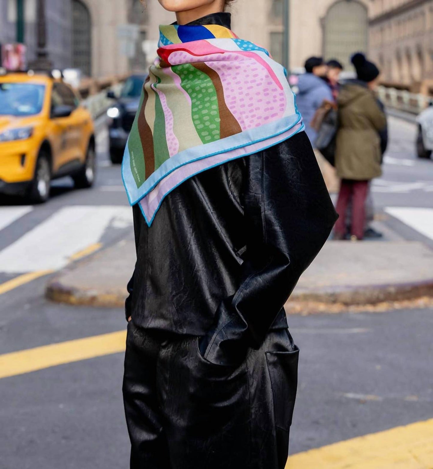 Women's Double Sided Wool Silk Scarf