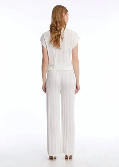 KNITSS - Haven Pointella Detail Knit Pants - Rack Hunt