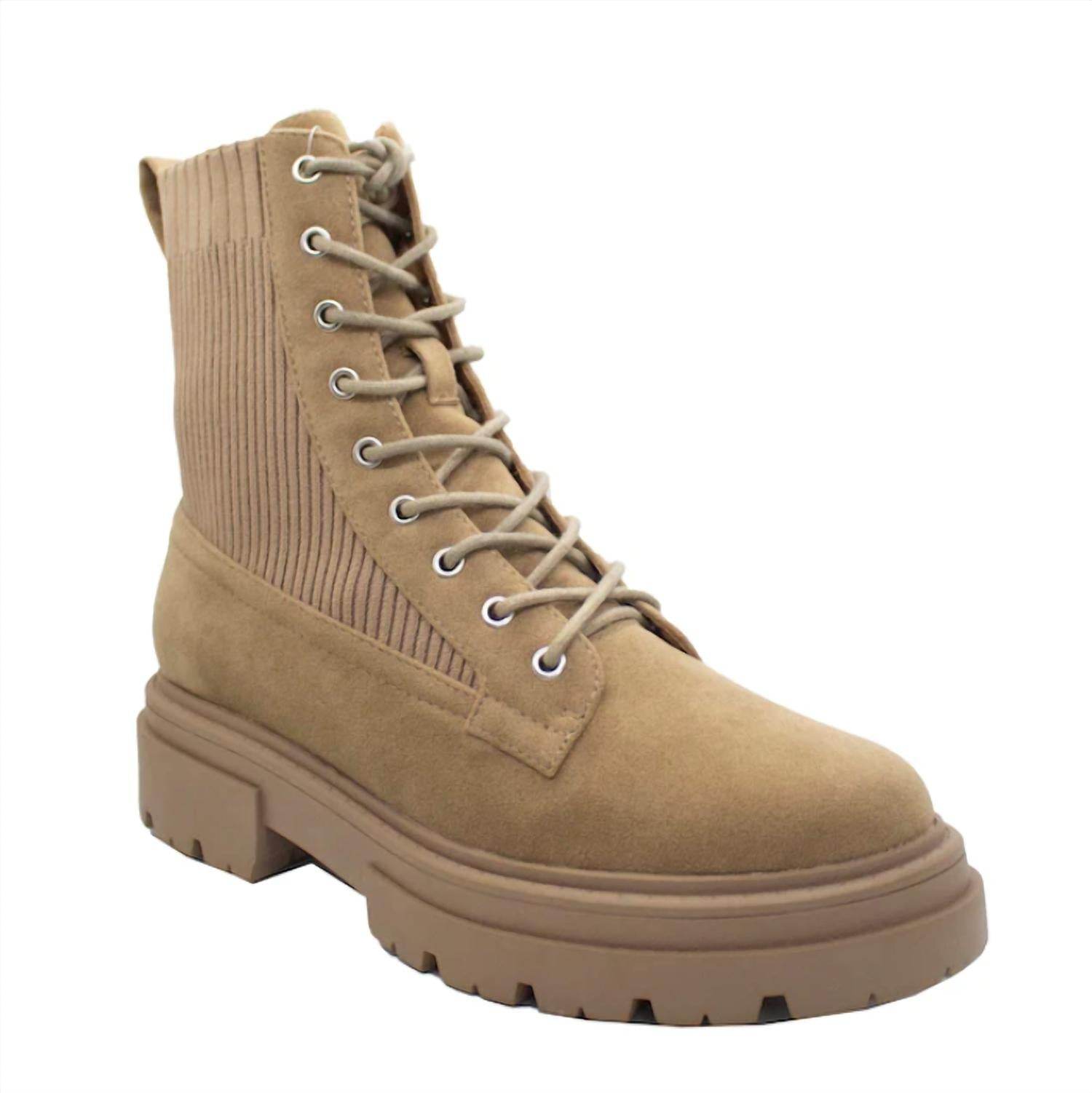 Cozzy Girl - Journey Suede Combat Boots - Rack Hunt