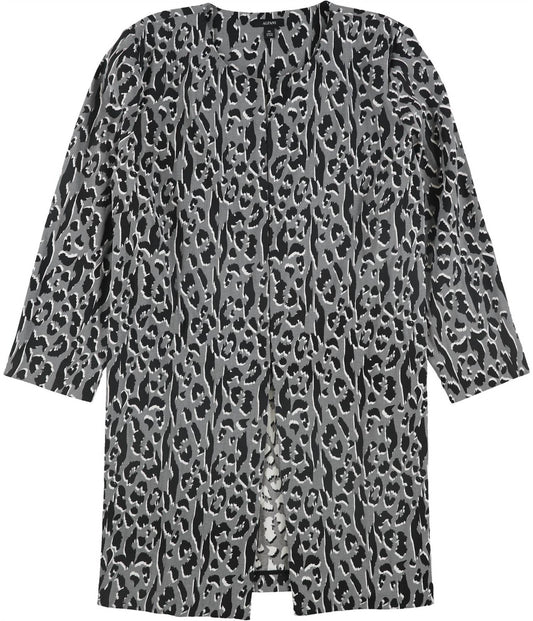 Women's Printed Jacquard A Line Jacket