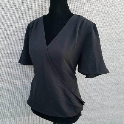 Alfani - Women's Short Sleeve V-neck Pleated Top - Rack Hunt