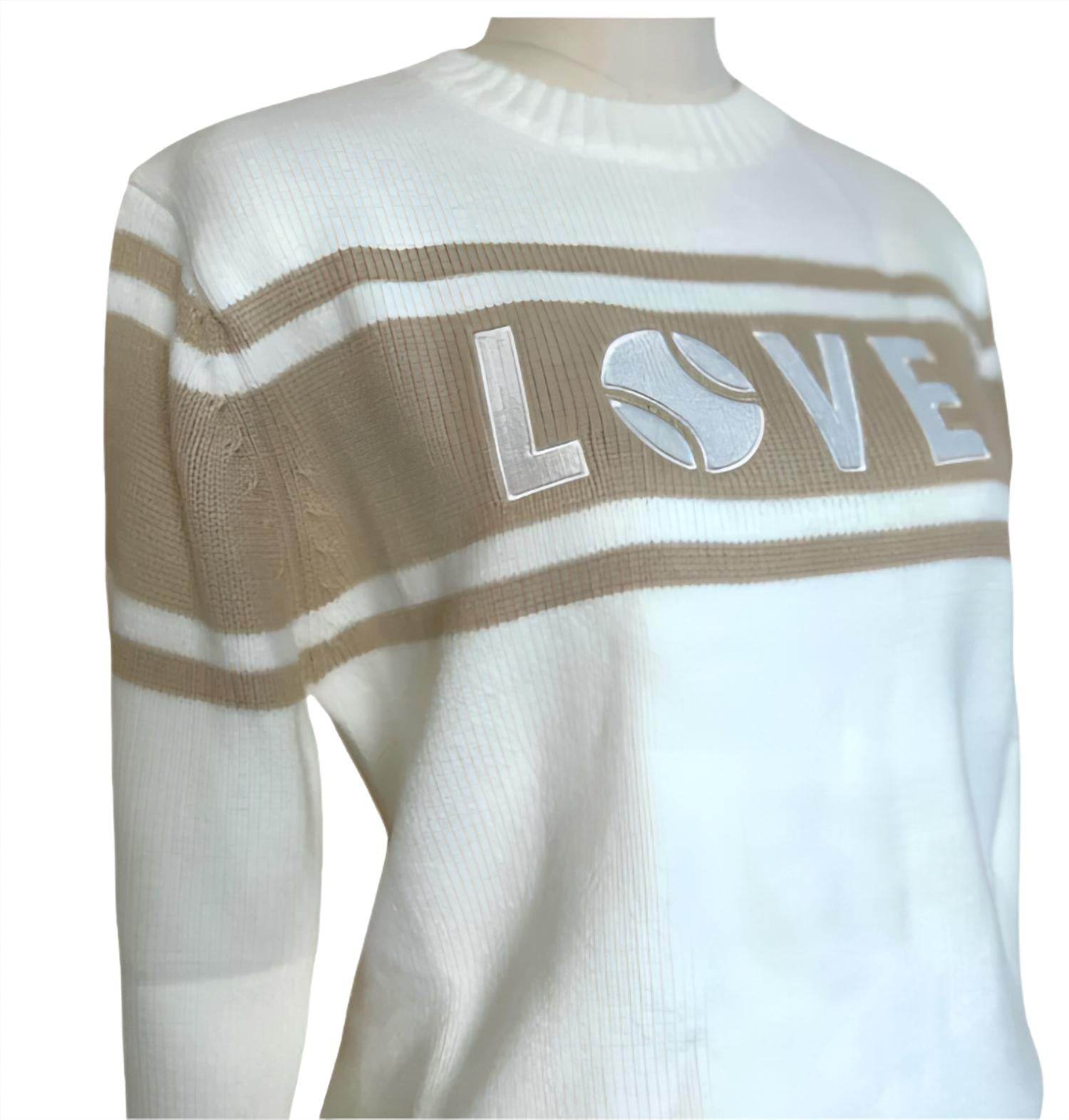 Runway Athletics - Tennis Love Round Neck Sweater - Rack Hunt