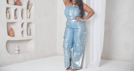 Ariel - Metallic Muse Jumpsuit - Rack Hunt -