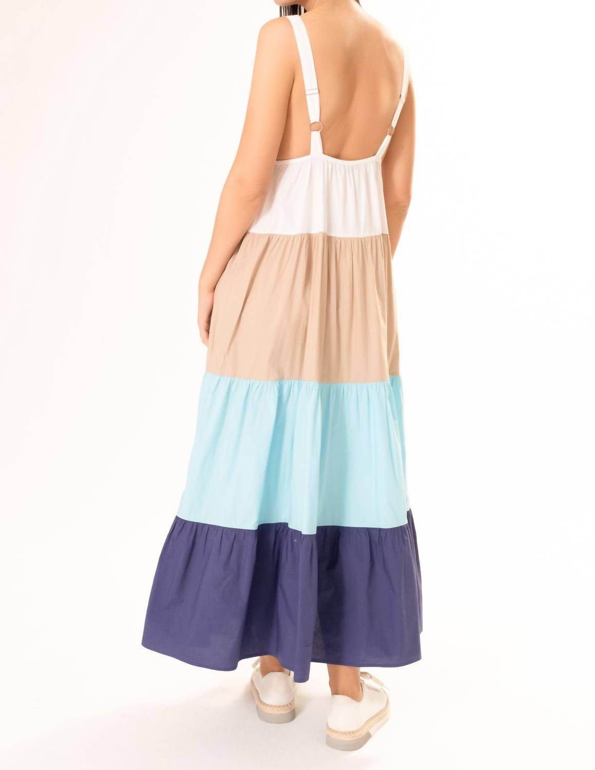 Area Stars - Colorblock Tiered Maxi Dress - Rack Hunt