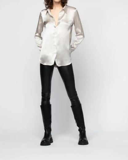 Stretch Leather Leggings