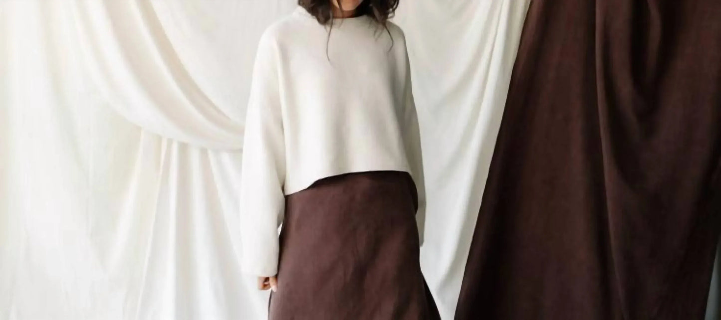 Natalie Busby - Cropped Crew Sweater - Rack Hunt