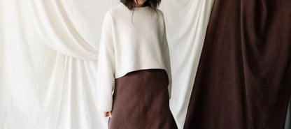 Natalie Busby - Cropped Crew Sweater - Rack Hunt