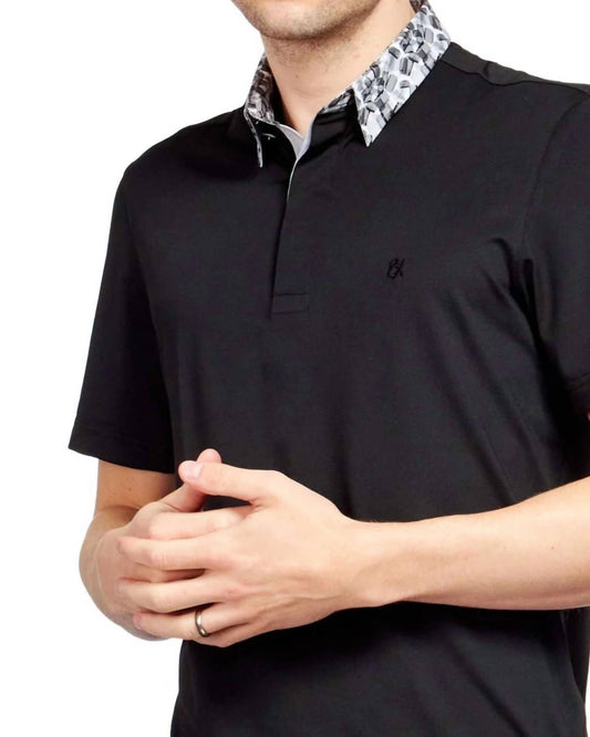 Monochrome Collar Polo Shirt