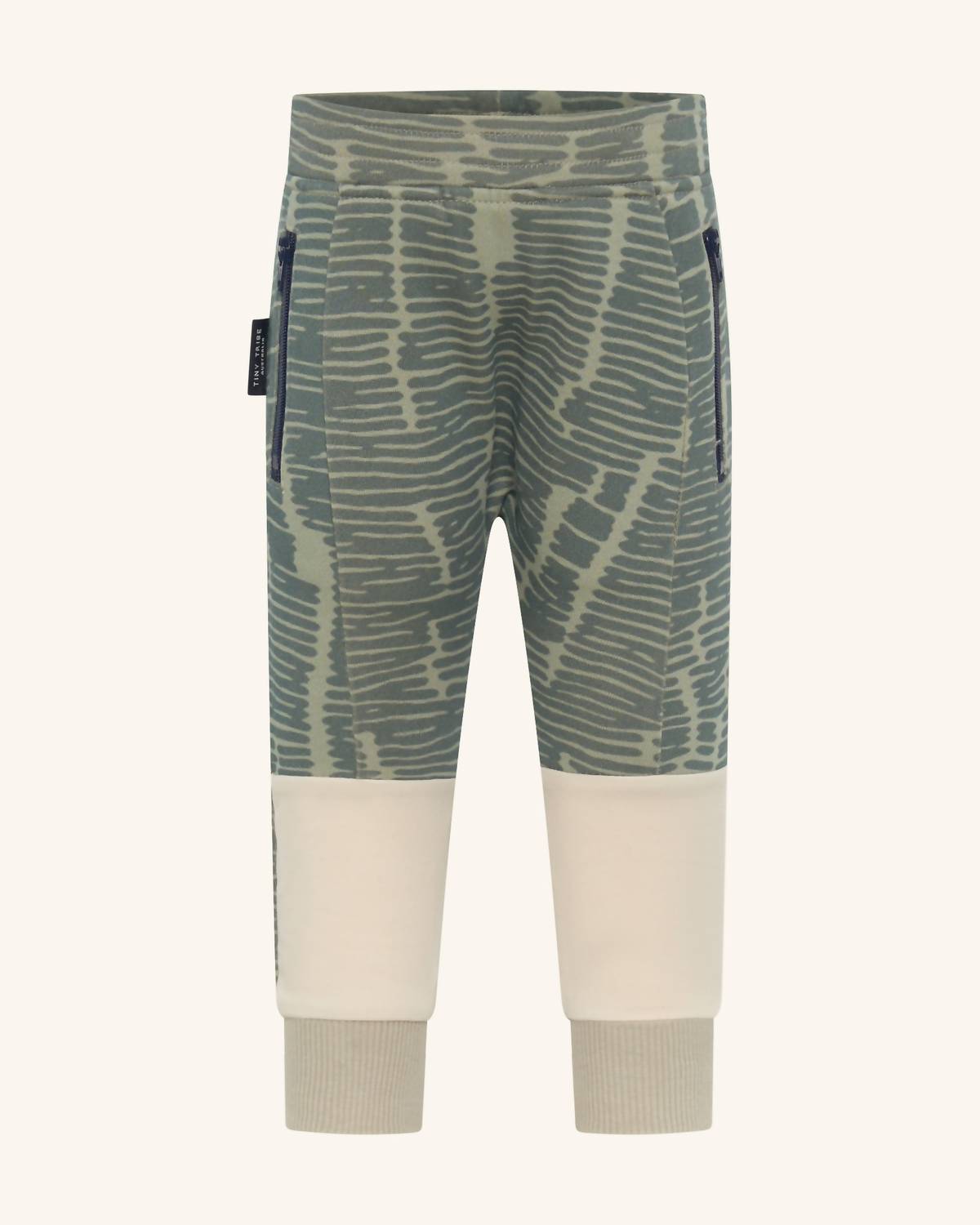 TINY TRIBE Kid's Broken Stripes Segment Jogger in Multicolor