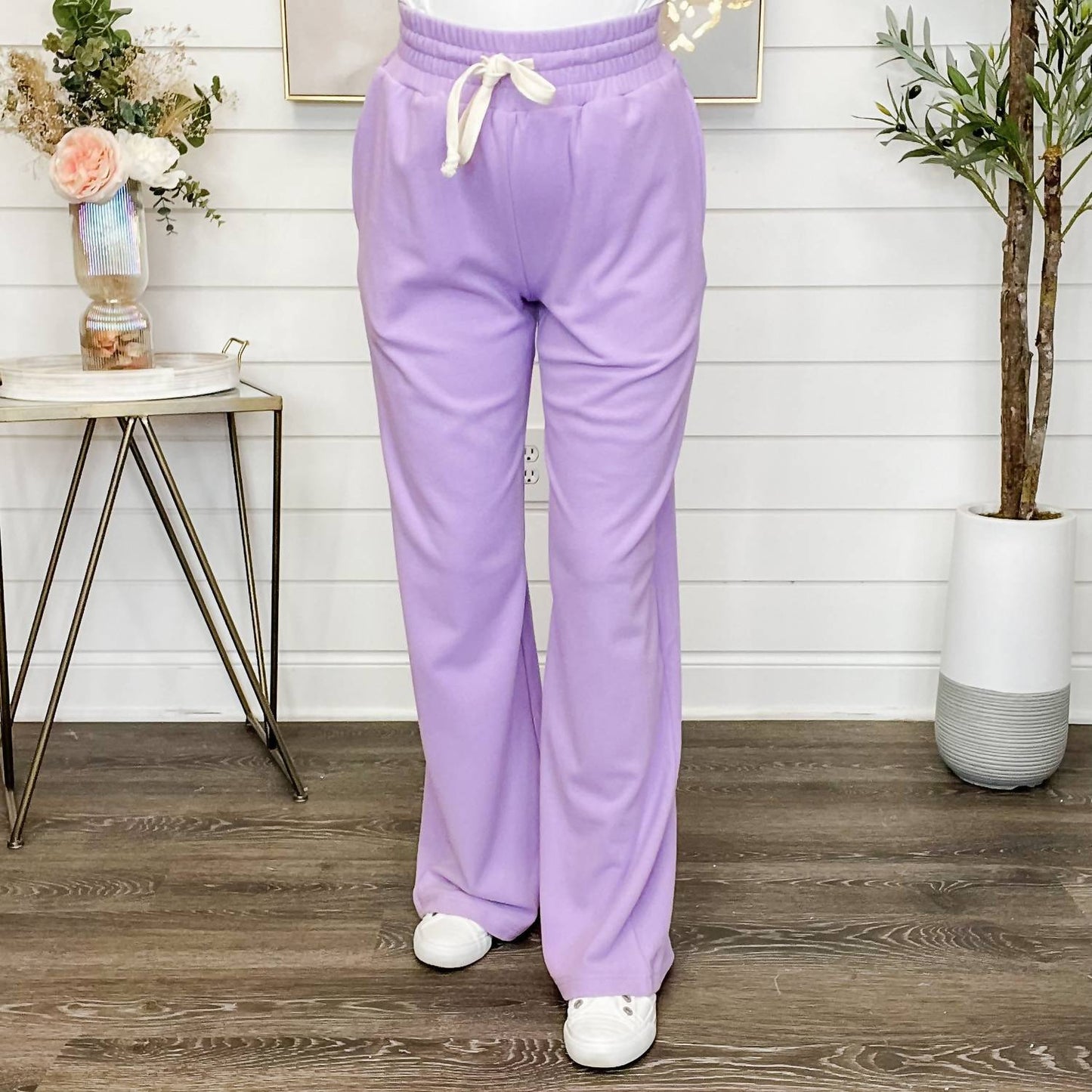 Right To Shine High-rise Fleece Wide Leg Pants