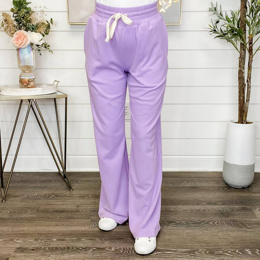 Right To Shine High-rise Fleece Wide Leg Pants