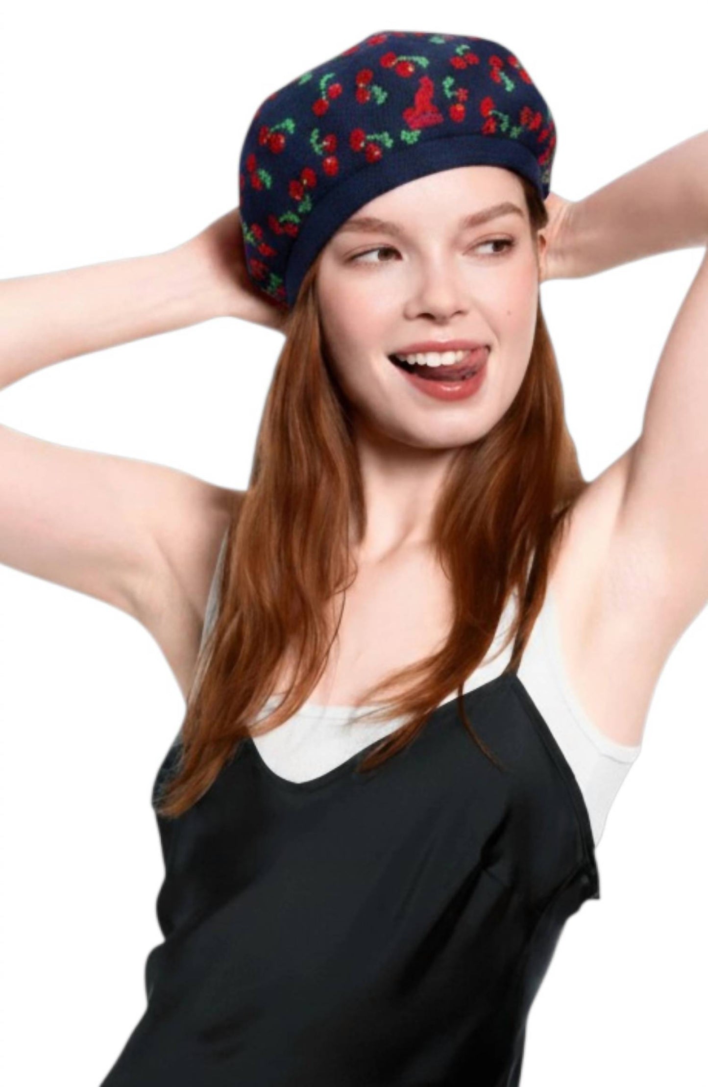 Women's Tropic Cherry Knit Jax Beret Hat