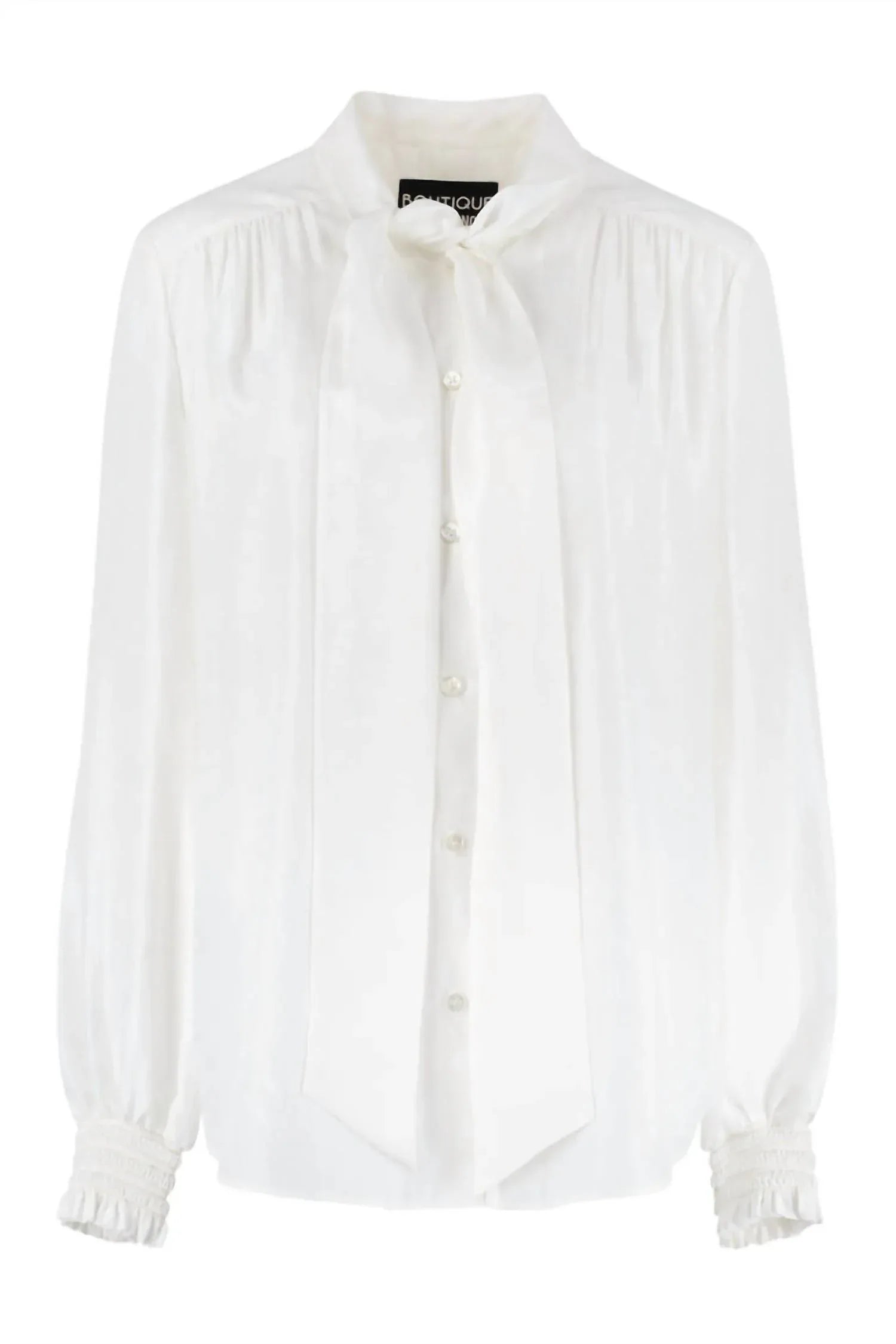 Boutique Moschino - Women's Pleated Satin Blouse - Rack Hunt