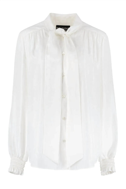 Boutique Moschino - Women's Pleated Satin Blouse - Rack Hunt
