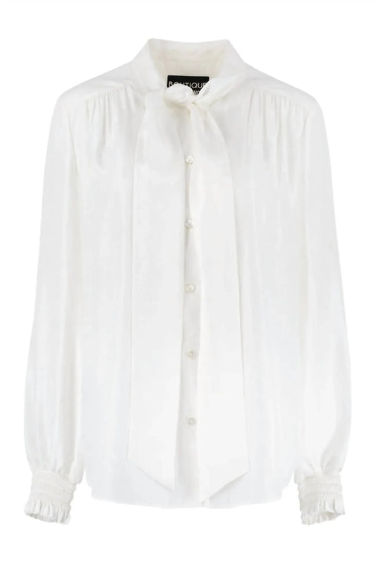 Boutique Moschino - Women's Pleated Satin Blouse - Rack Hunt