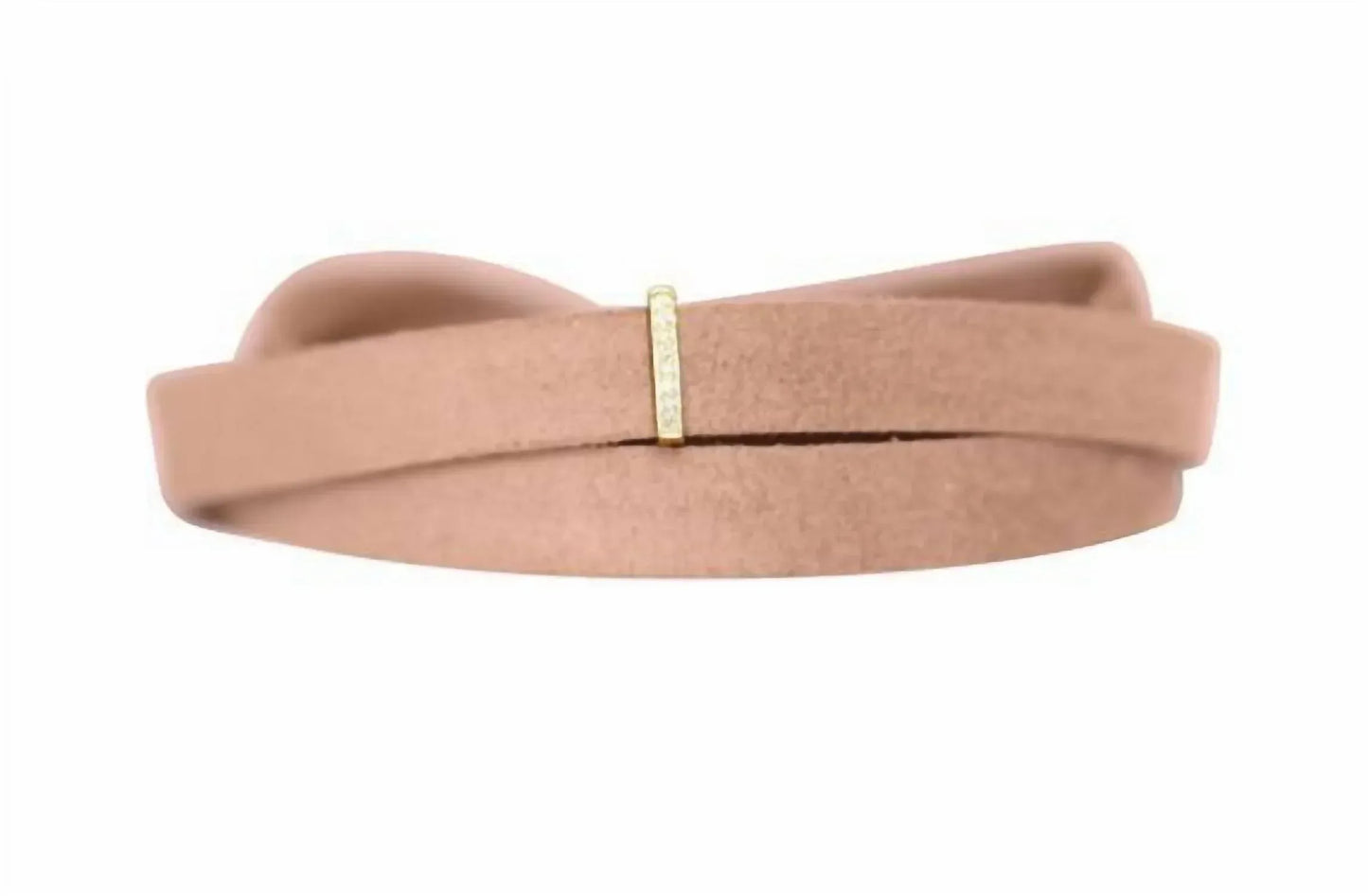 La Soula Jewelry - Women's Diamond Bar Suede Choker Necklace - Rack Hunt