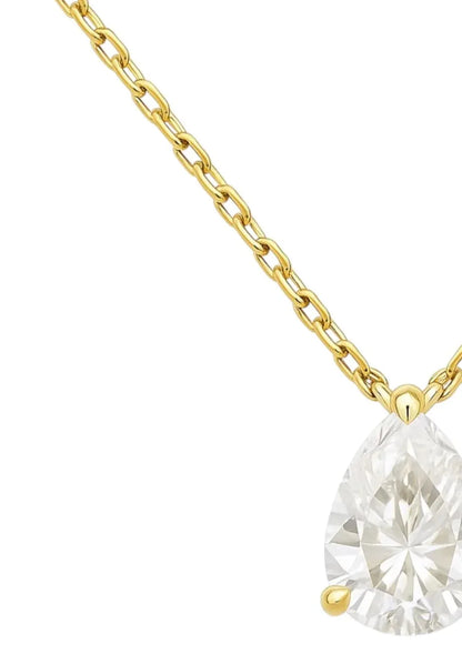 Allyanna Gifts - Women's Moissanite Pear Shape Solitaire Necklace - alternate view - Rack Hunt