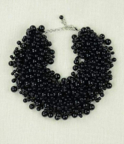 Women's Onyx Cluster Necklace