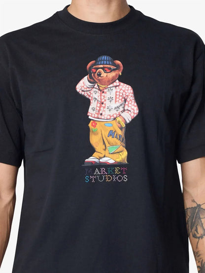 MARKET - Folk Fitted Bear T-shirt - Rack Hunt