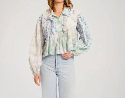 Baya Frill Long Sleeve Blouse