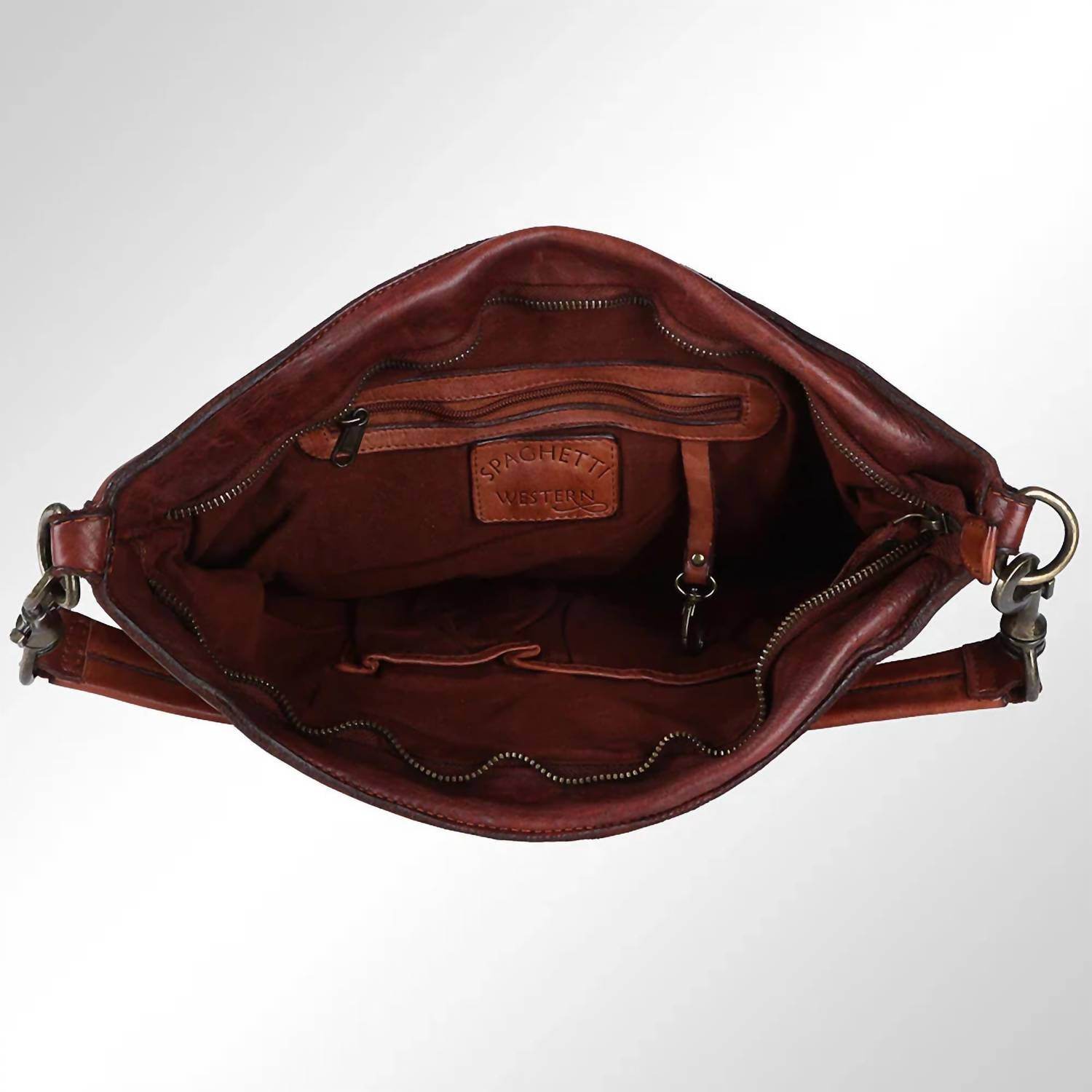 Spaghetti Western - Women's Hobo Genuine Leather Western Handbag - Rack Hunt -