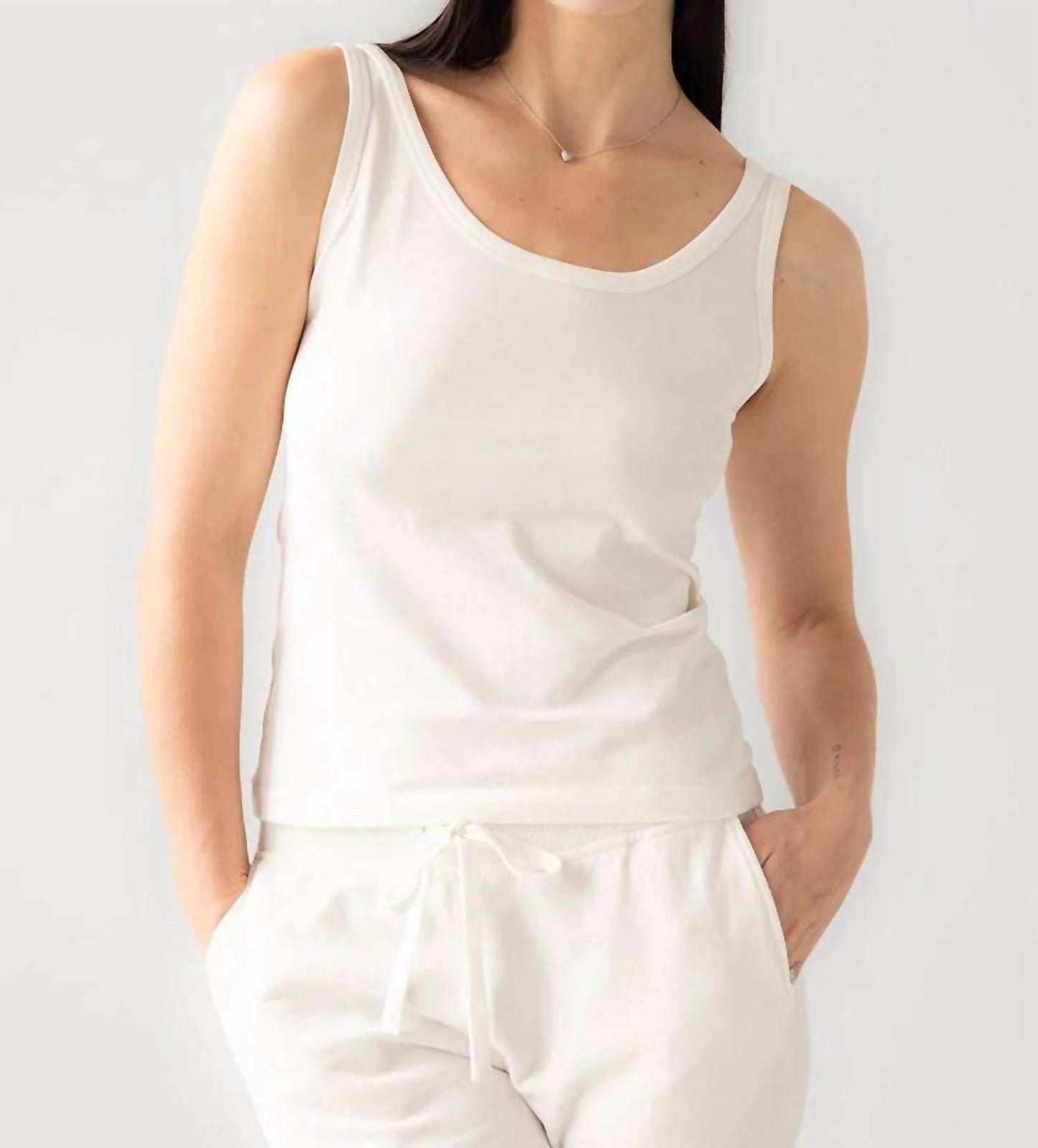 Stretch Cotton Tank