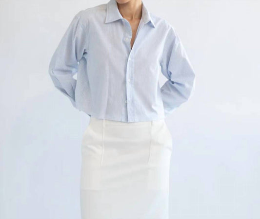 Women's Cropped Long Sleeve Shirt