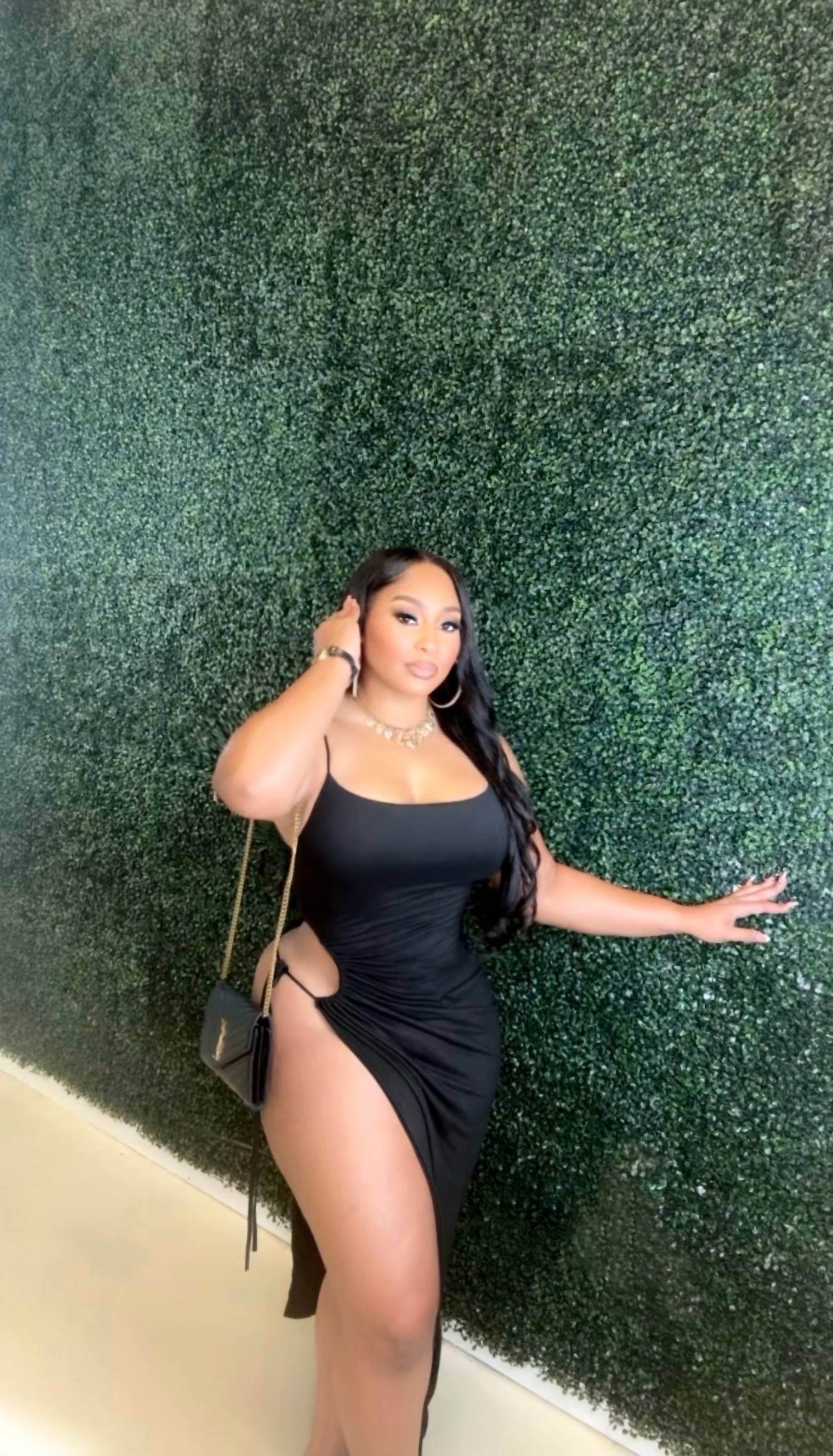 Magnolia Fashion - Lethal in Luxe – One Shoulder Slit Dress - Rack Hunt