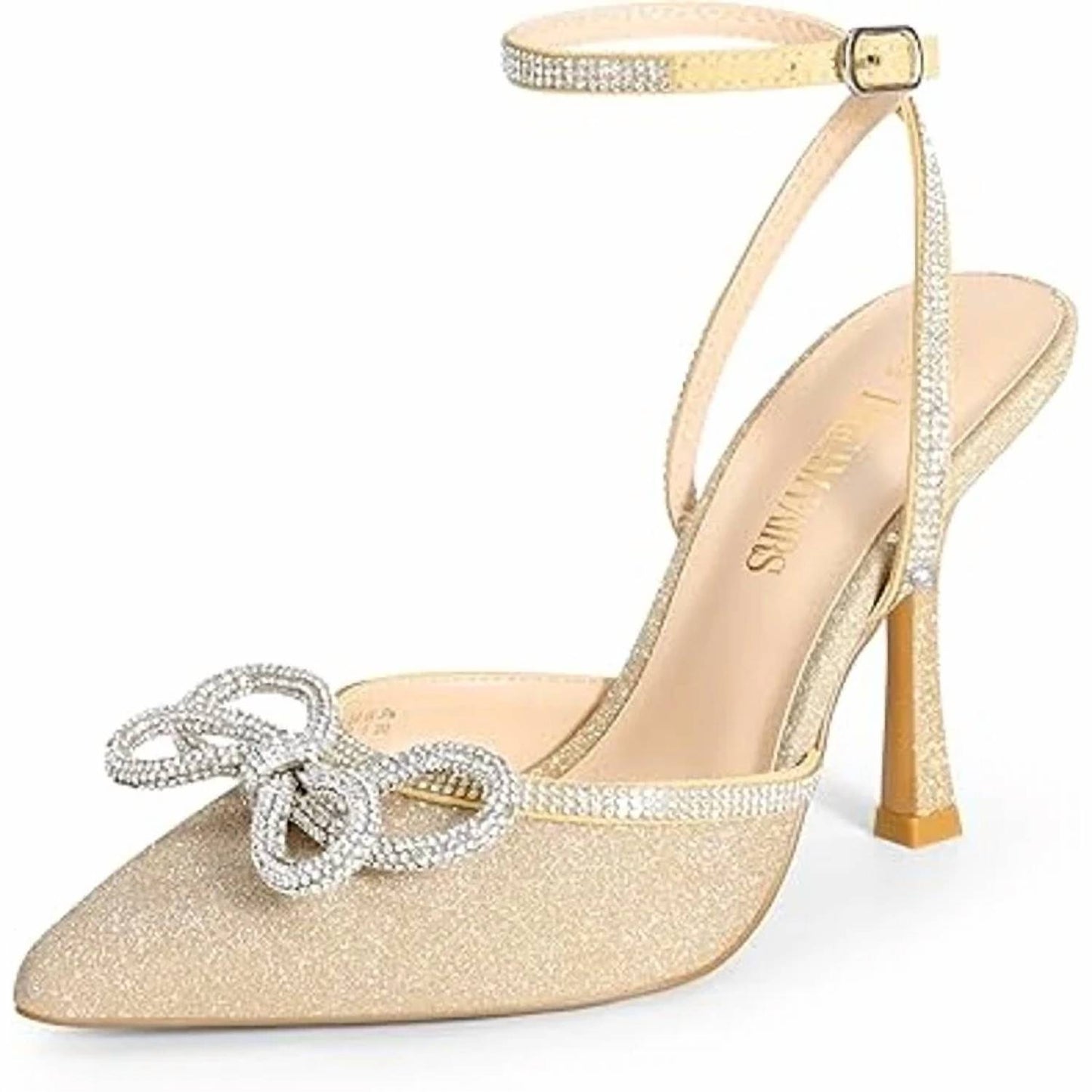 Women's Pointy Toe Ankle Strap Heels