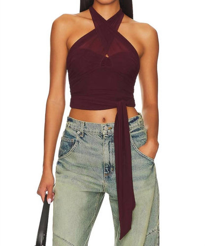 Charlize Halter Top