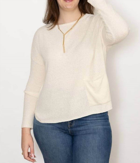 Ma'ry'ya - Boatneck Boucle Pullover Sweater - Rack Hunt -