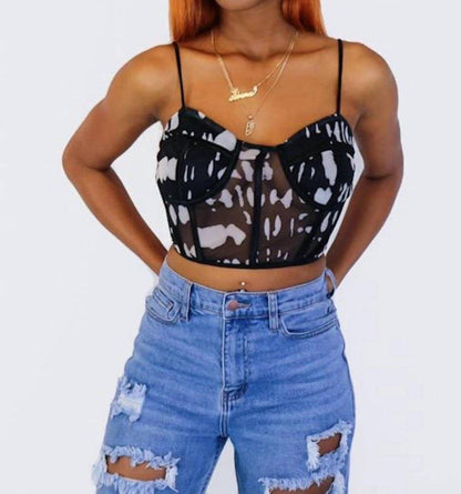 Cheers Spaghetti Strap Corset Top