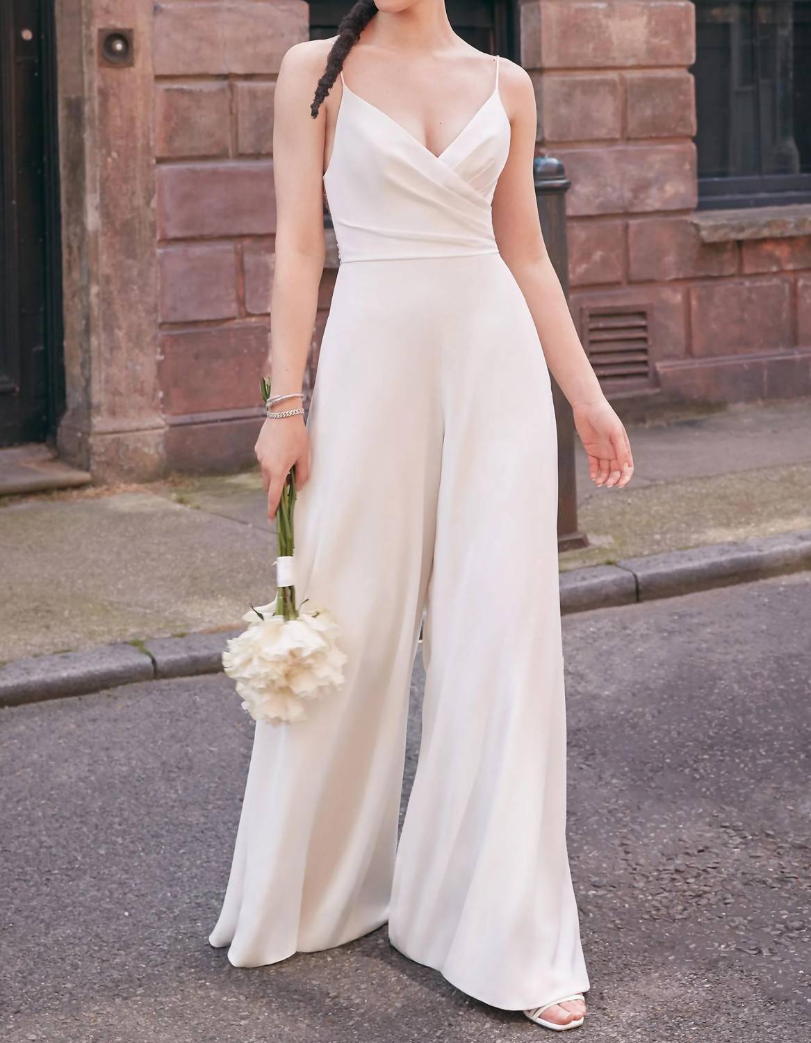 Kennedy Wide Leg Crepe Jumpsuit