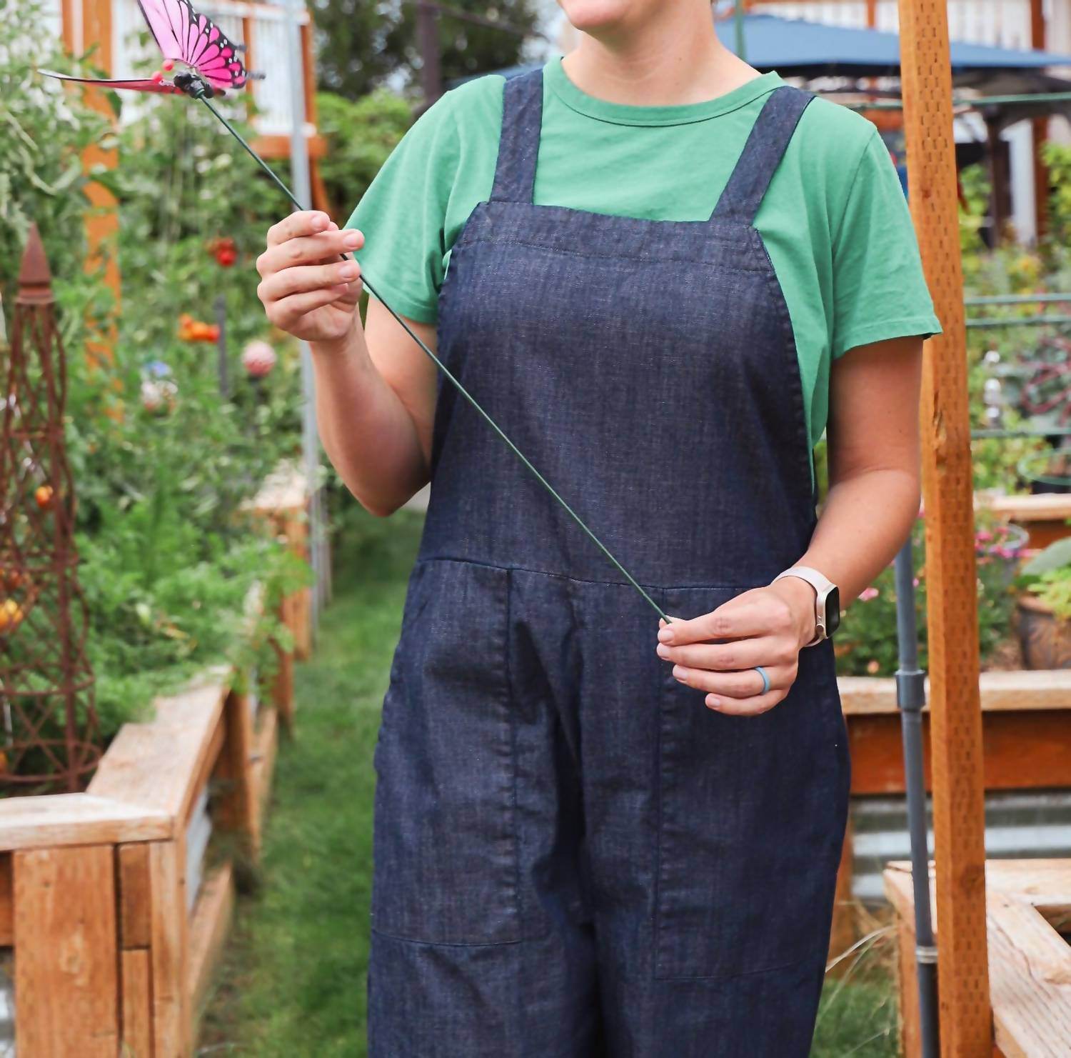 TEAK - Lola Wide Leg Overalls Japanese Denim - Rack Hunt -