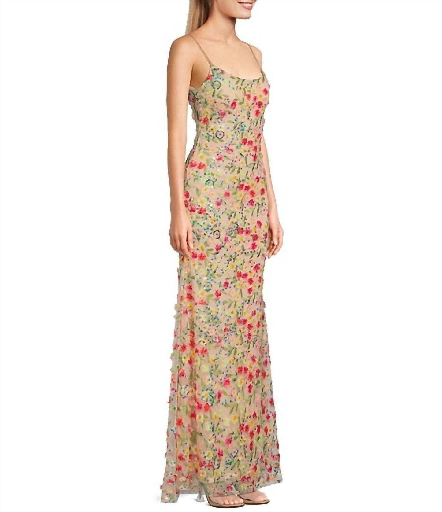 Honey and Rosie - 3d Floral Sequin Dress - Rack Hunt -