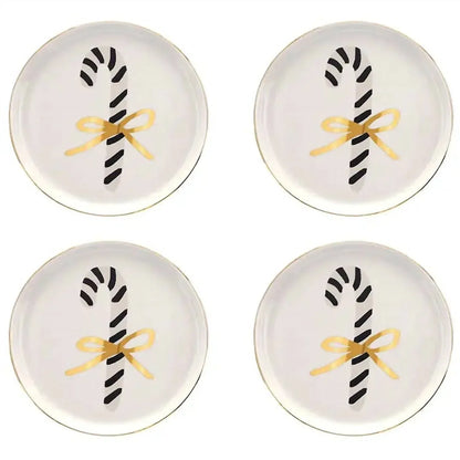 Santa Barbara Design Studio - Candy Cane Appetizer Plates Set - Rack Hunt
