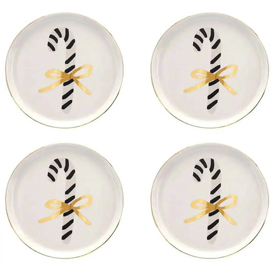 Santa Barbara Design Studio - Candy Cane Appetizer Plates Set - Rack Hunt