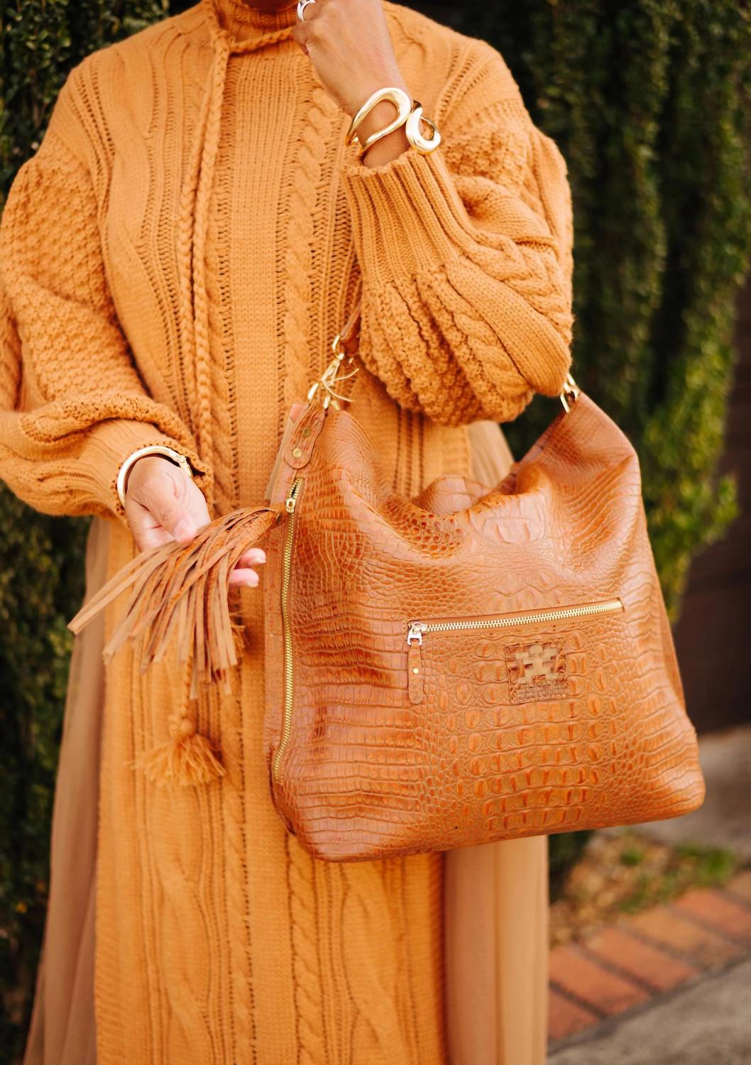 Marta Croco Large Cross Body Handbag