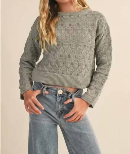 Girls Crewneck Sweater
