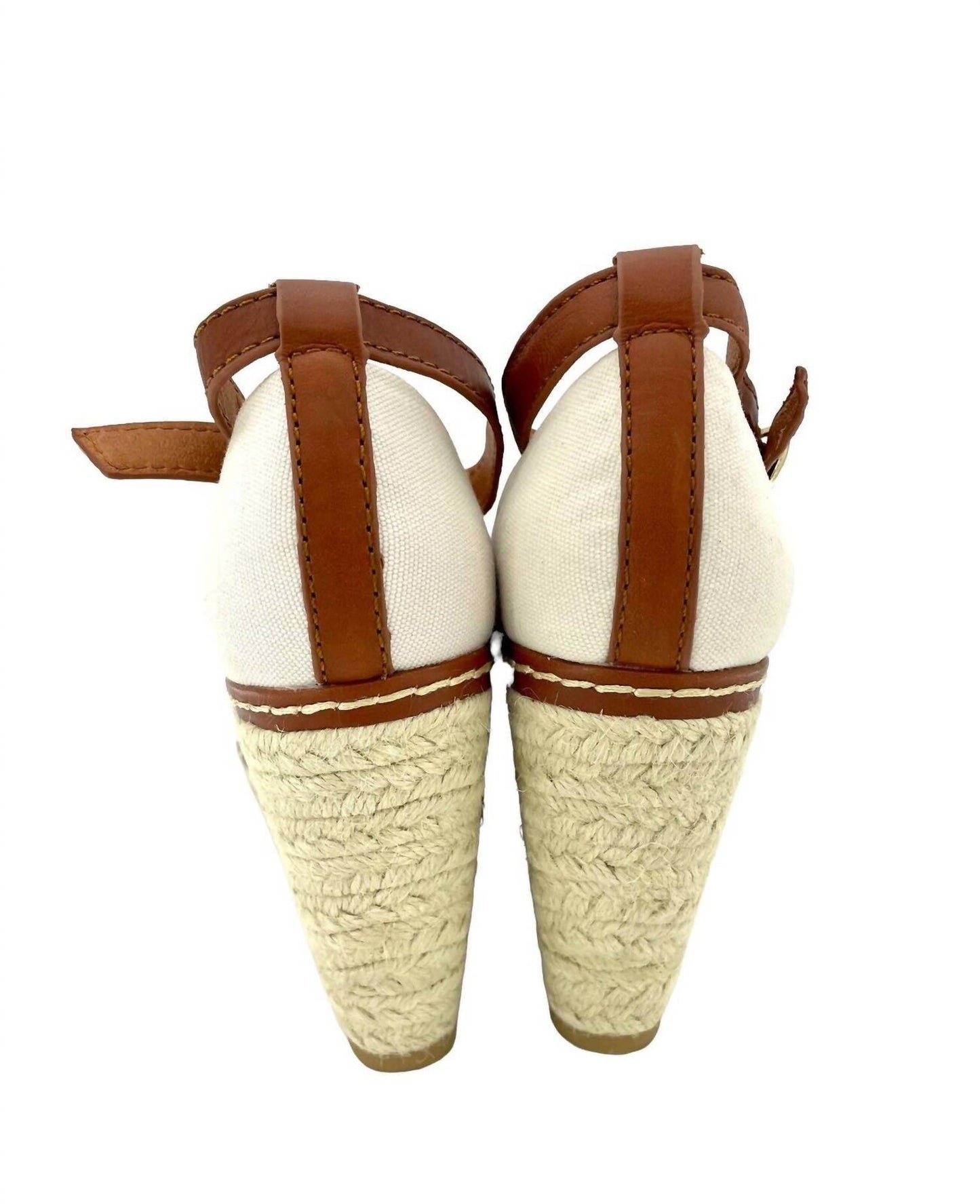 Marina Yachting - Women's Open Toe Canvas Espadrille Ankle Strap Wedge Shoes - Rack Hunt -
