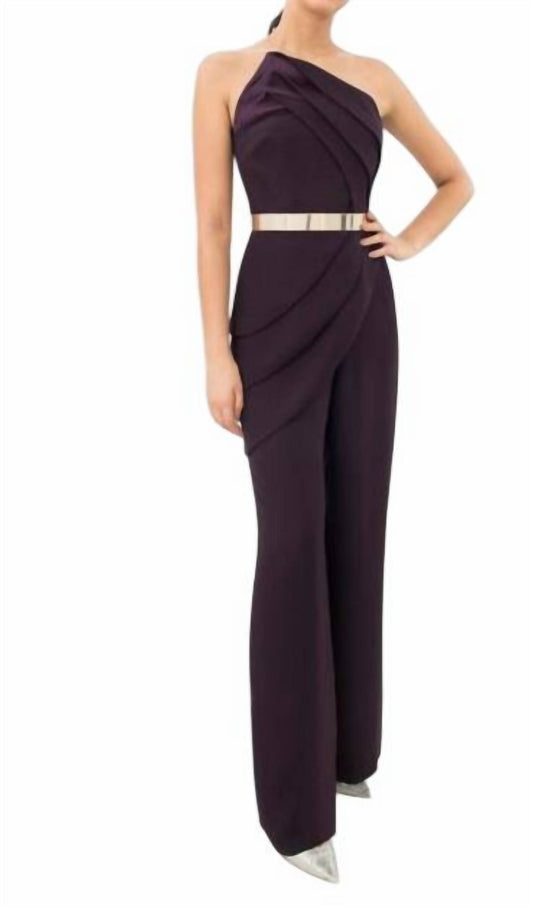 Strapless Pleated Jumpsuit