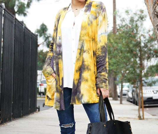 Aria Collection - Tie Dye Cardigan - Rack Hunt -