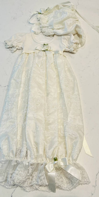 Girl's Two Piece Lace Alana Sack With Hat
