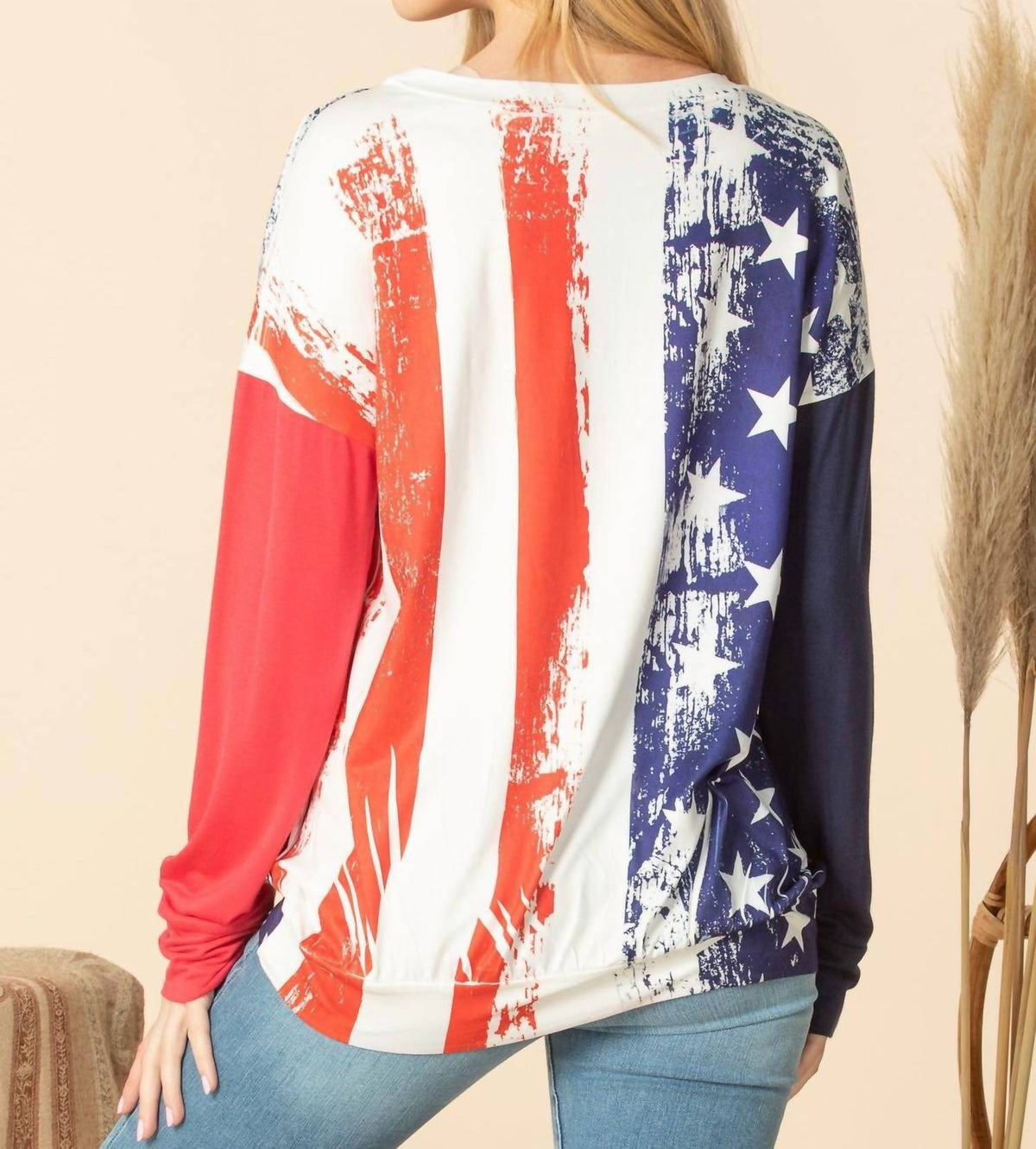 Stars & Stripes Long Sleeve Top