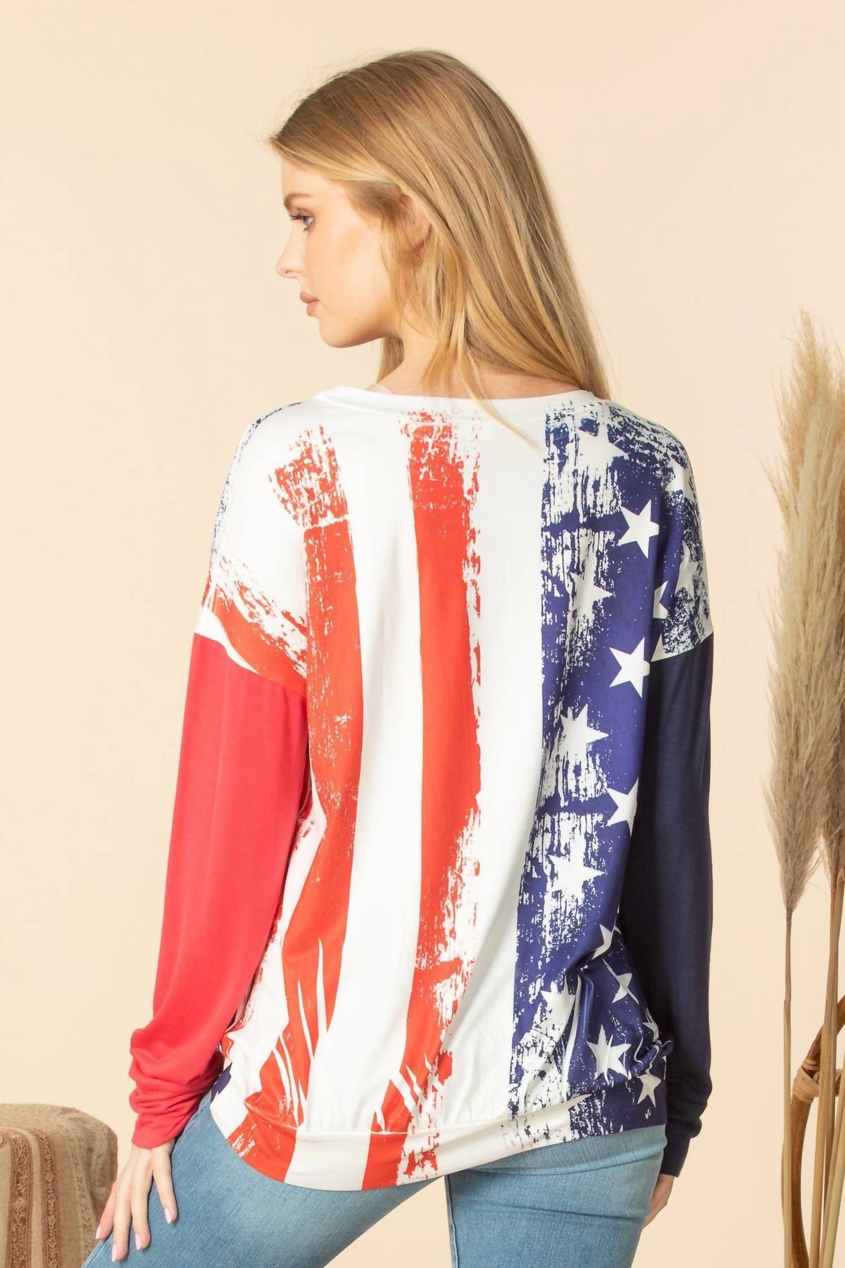Stars & Stripes Long Sleeve Top