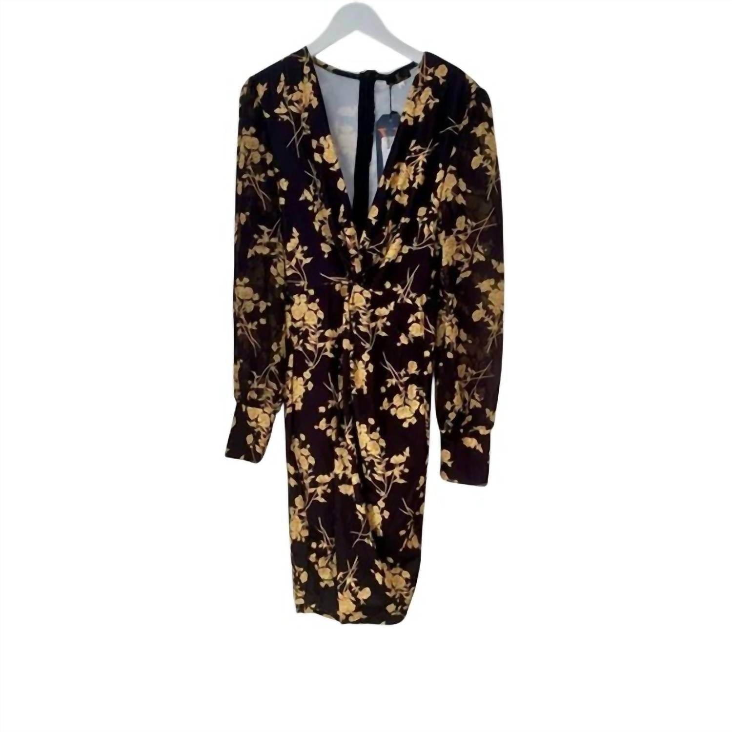 GAJE - Women's Elegant Floral Dress - Rack Hunt -