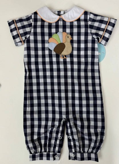 Boy's Turkey Oliver Bubble Romper