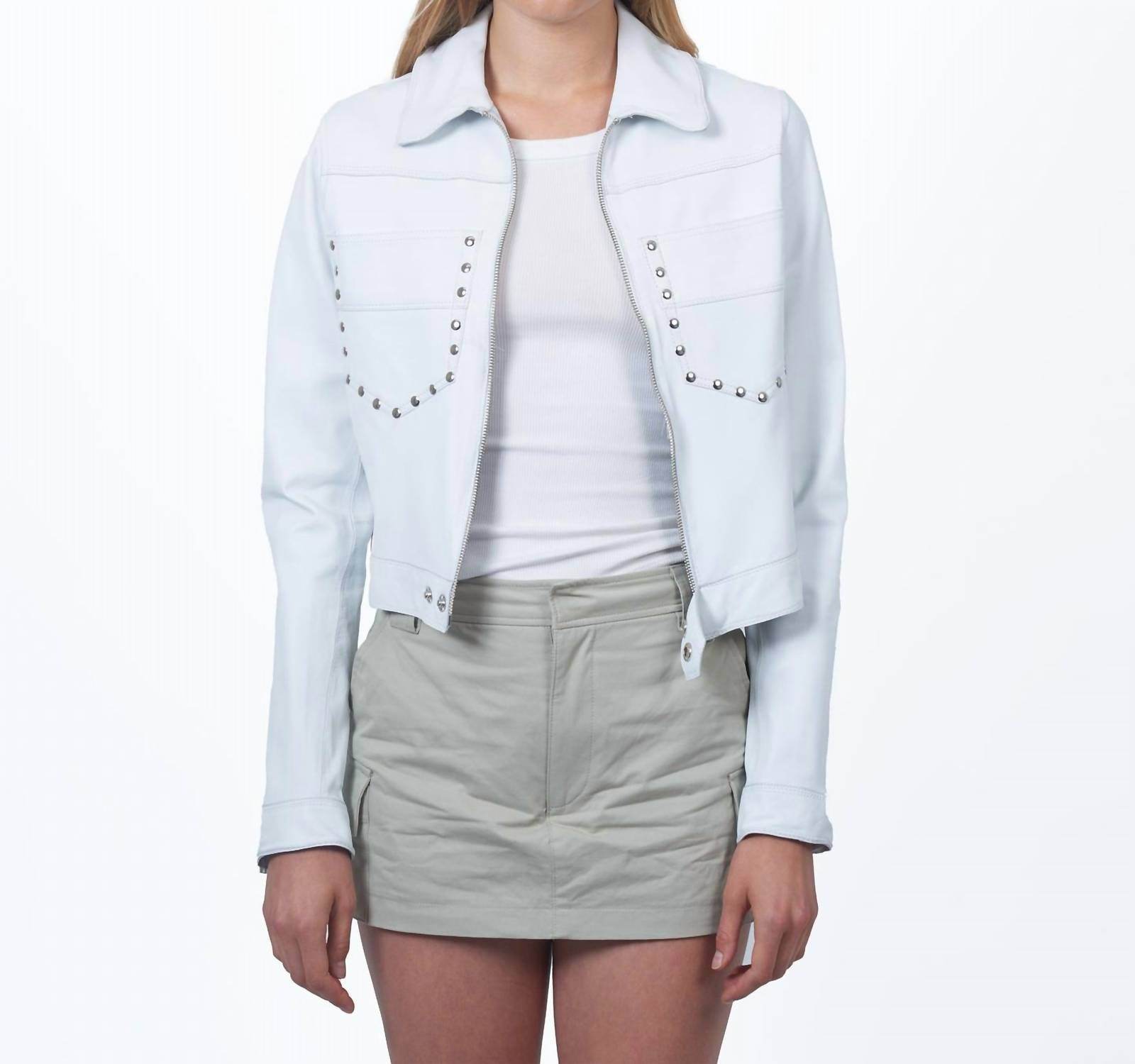 JKT NYC - Hayden Nailhead Leather Jacket - Rack Hunt