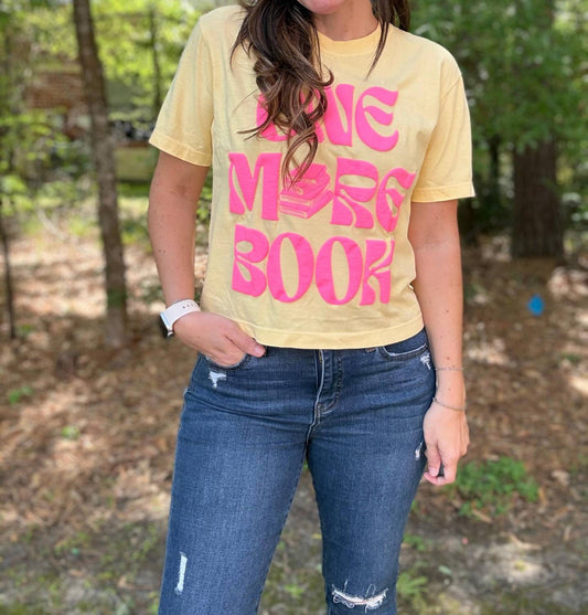 One More Book Crop Tee Top