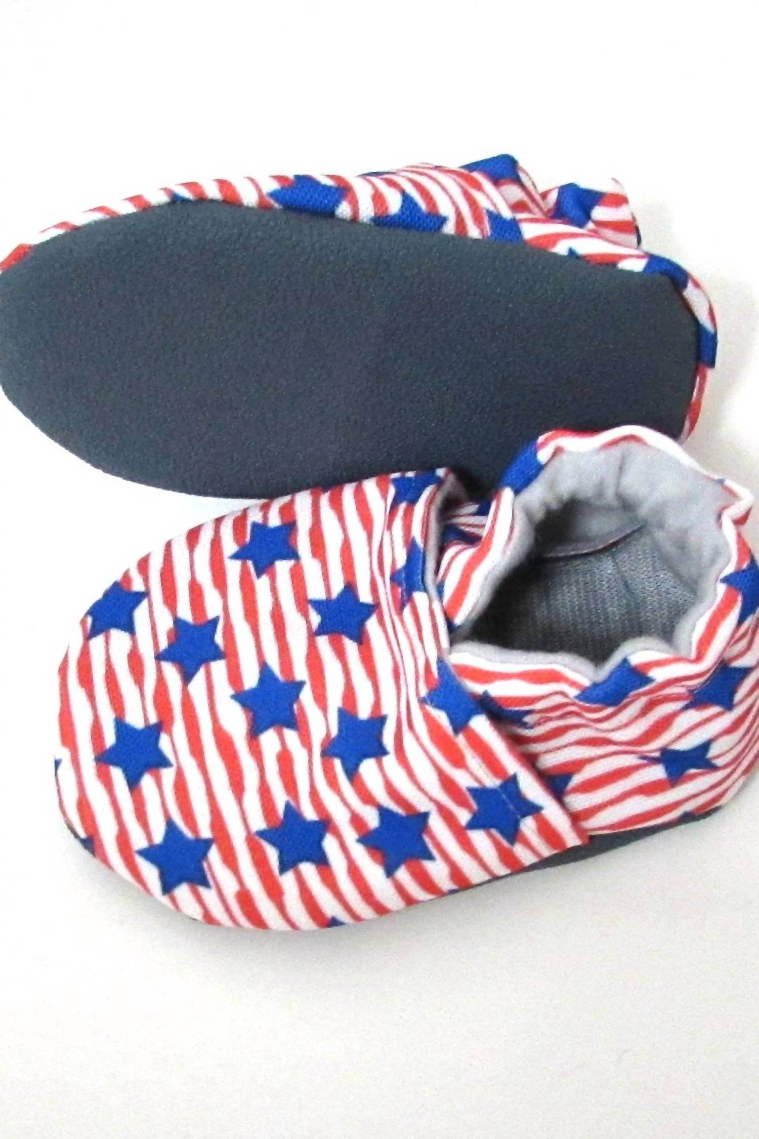 Cabooties - Baby Stars And Stripes Canvas Shoes - Rack Hunt -
